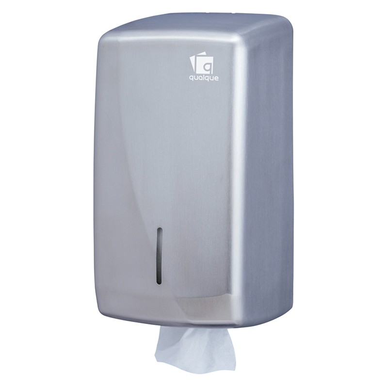 DISPENSADOR PAPEL HIGIÉNICO INTERPLEGADO INOX QUALQUE