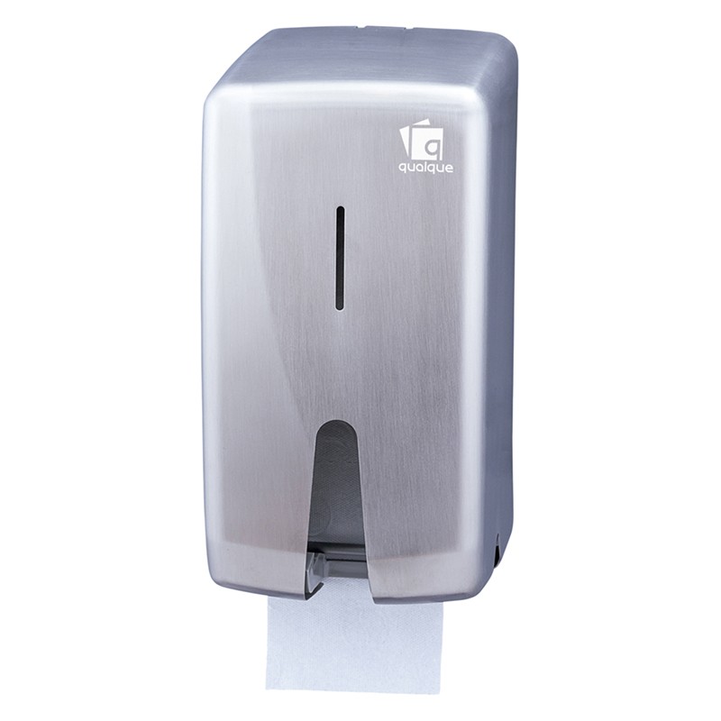 DISPENSADOR DOBLE PAPEL HIGIÉNICO DOMÉSTICO INOX QUALQUE