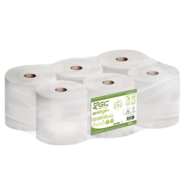 PAPEL HIGIÉNICO INDUSTRIAL ECO 2 CAPAS 190 M