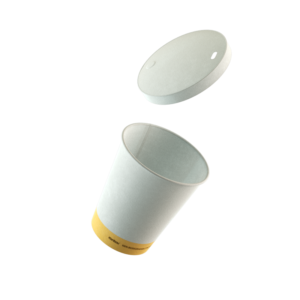 TAPA PARA VASO CARTÓN BLANCO 100% ECO 8 OZ