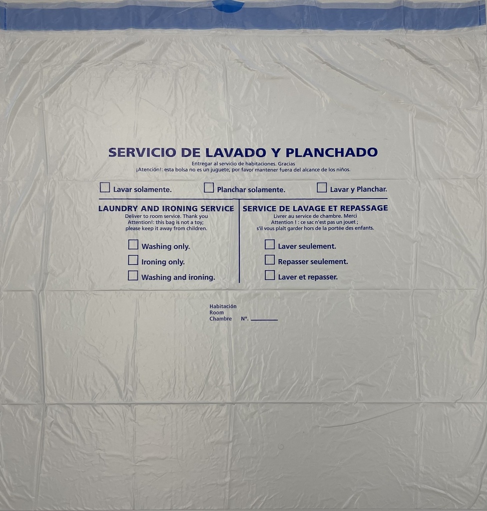 BOLSA LAVANDERÍA 55X60 G-75 BLANCA