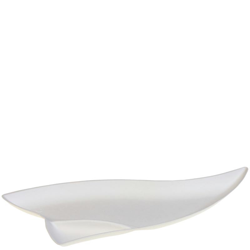 PLATO TRIANGULAR PULPA CON COMPARTIMENTO PARA SALSA