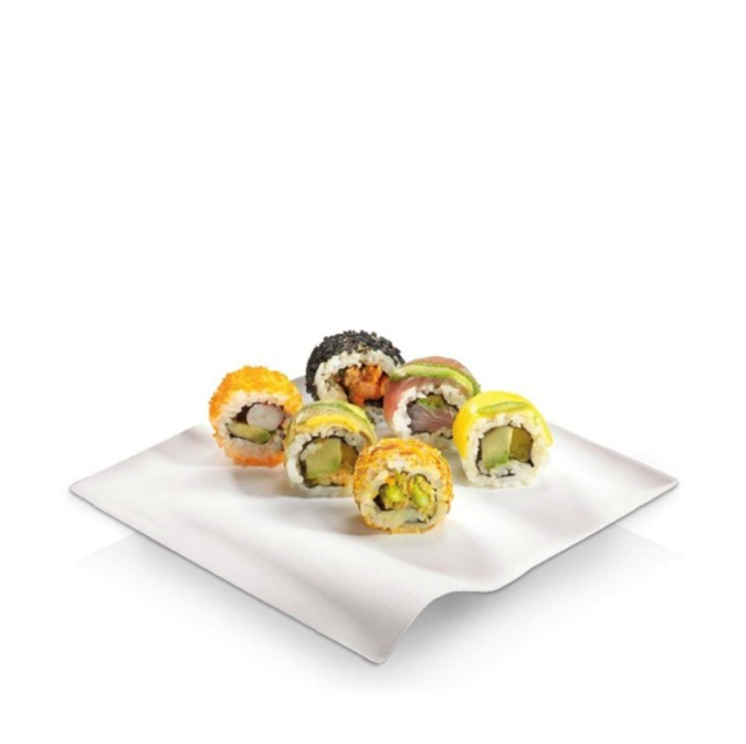 Plato Cuadrado Wave Grande Pulpa