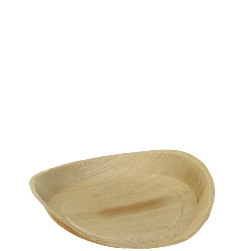 Plato Redondo Hoja De Palma Diámetro 30 Cm