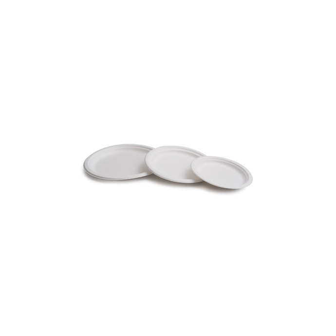 PLATO CAÑA AZÚCAR BLANCO 22 CM
