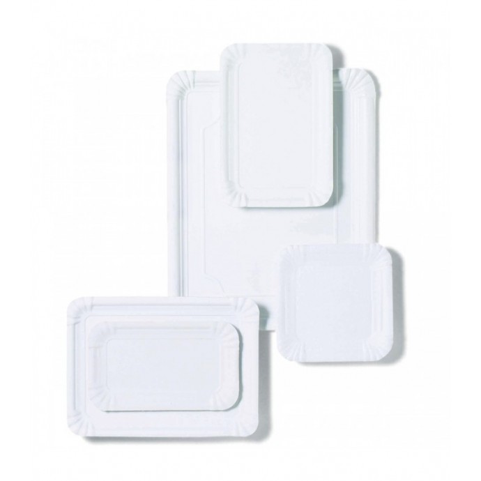 BANDEJA RECTANGULAR DE CARTÓN DE 31 X 38 CM