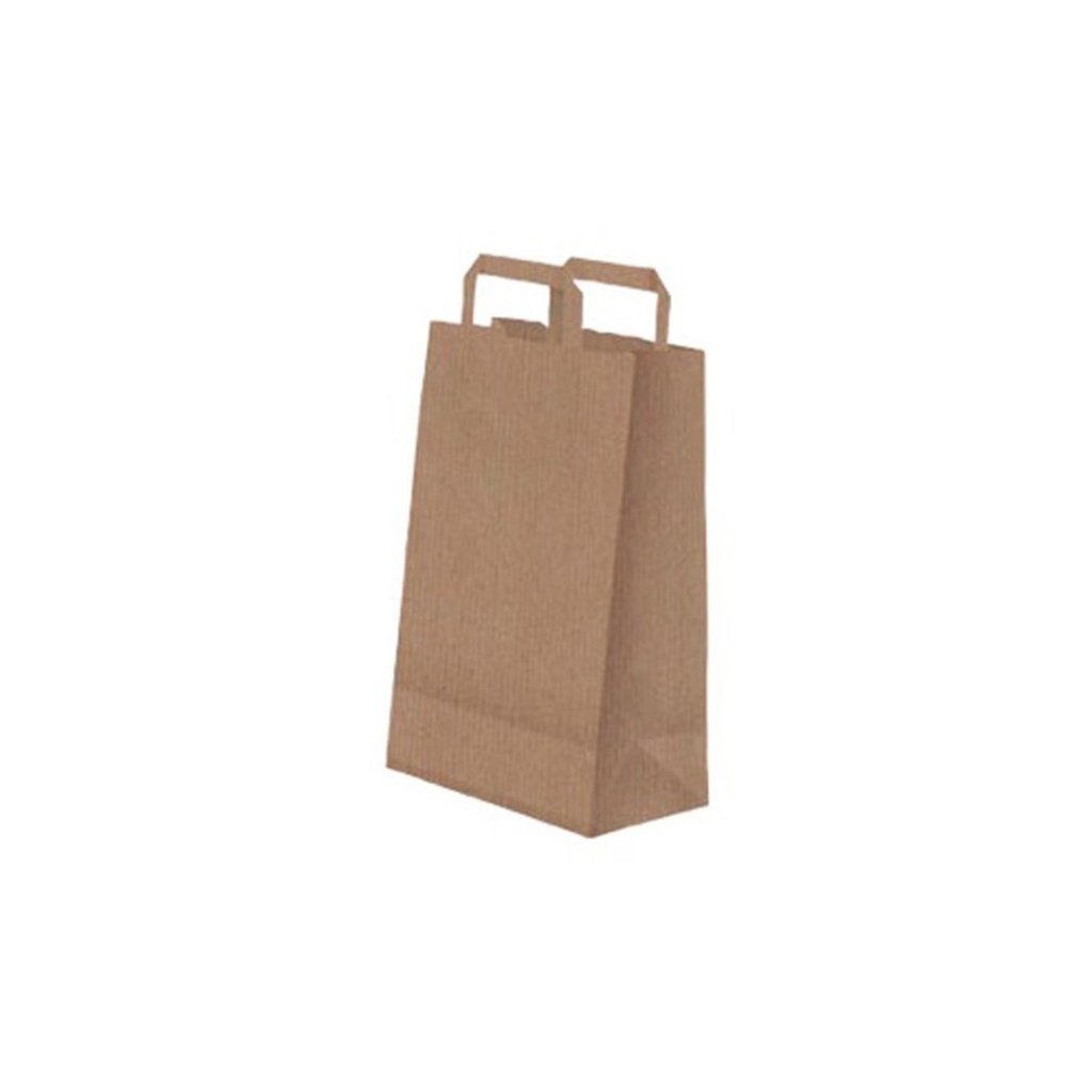 Bolsa Papel Kraft Con Asa 26+18X25 Cm