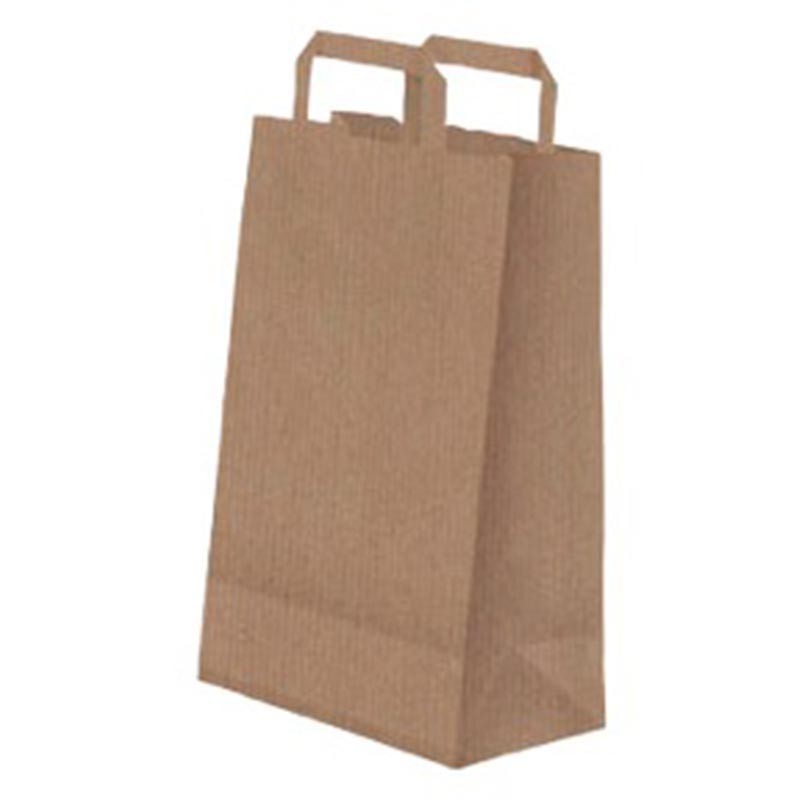 Bolsa Papel Kraft Con Asa 32+12X41 Cm