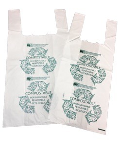 Bolsa Camiseta Compostable 40 X 50 Cm