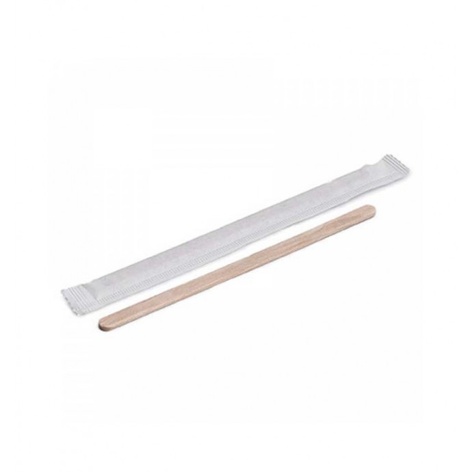 Agitador Madera 11,4 Cm Embolsado Individualmente
