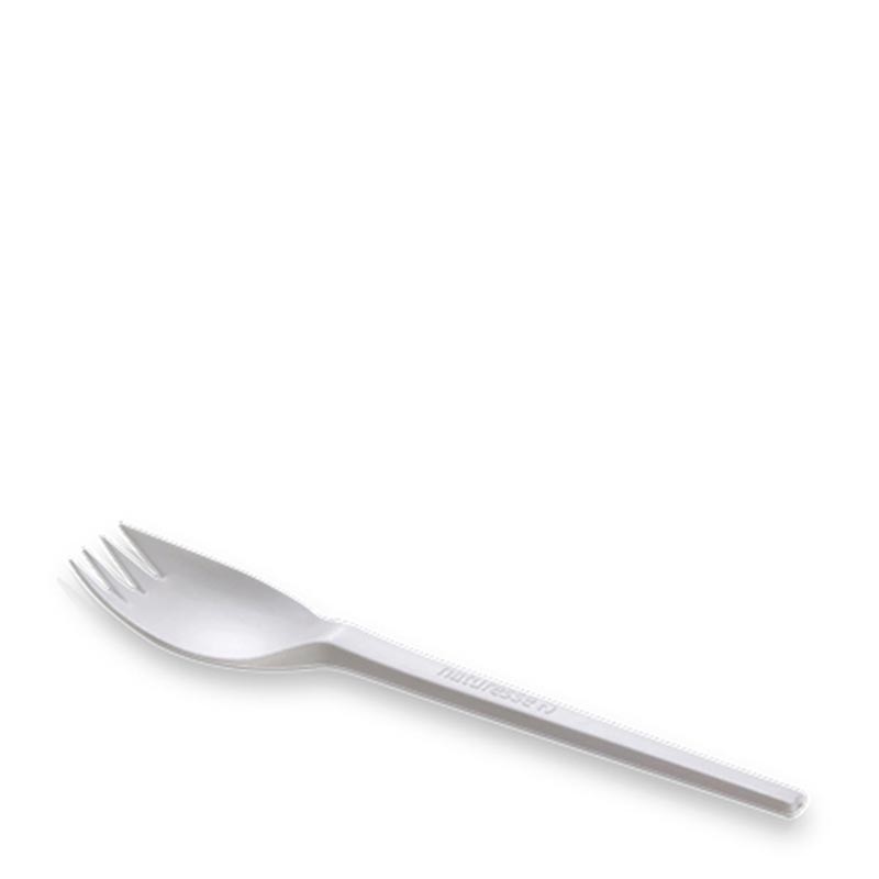 Cuchara Spork Blanca 126 Mm