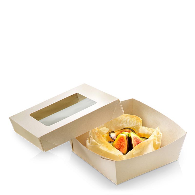 Bandeja Take Away Bambú 13,5X13,5X5 Cm