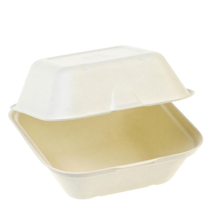 ENVASE HAMBURGUESA MEDIANA CON TAPA BISAGRA PULPA