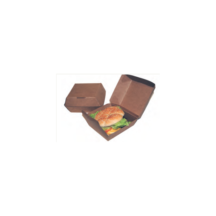 Estuche Kraft Hamburguesa Grande 120X120X80