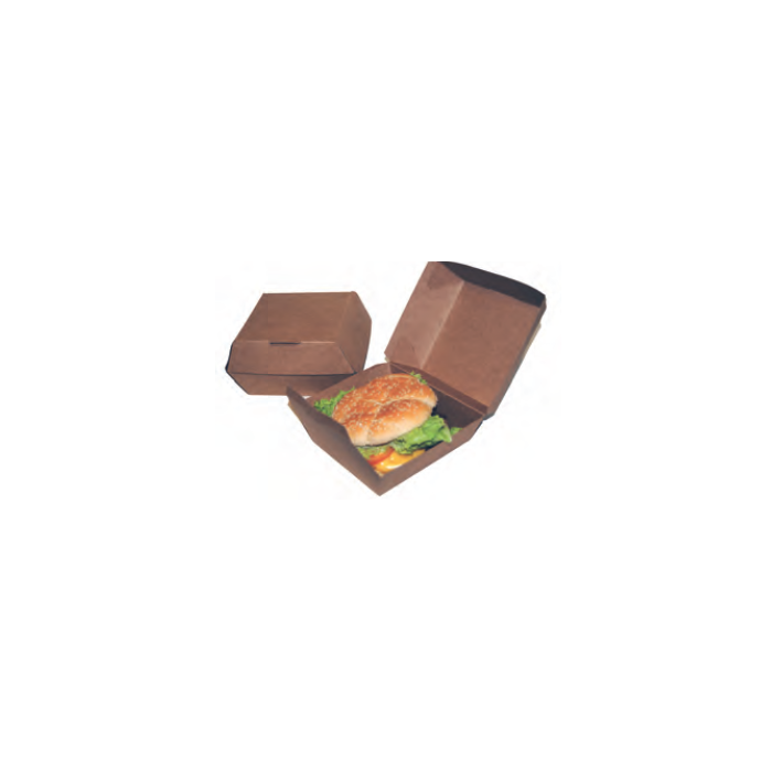 Estuche Kraft Hamburguesa Gigante 140X140X100