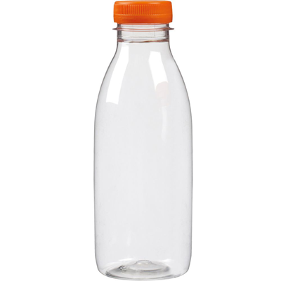 Botella Pet 500Cc+ Tapón Naranja