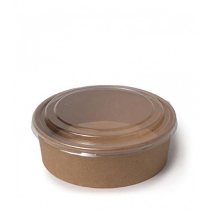 ENSALADERA 750ML KRAFT + TAPA PET