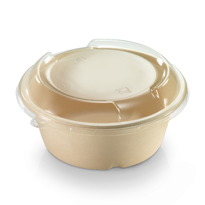 TAPA CÚPULA PLA PARA BOL REDONDO NATURE DE 600 ML