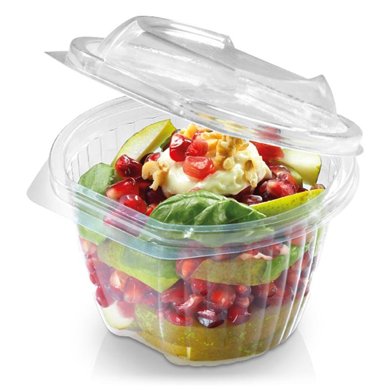 Bol Redondo Con Tapa Bisagra Pla 350 Ml