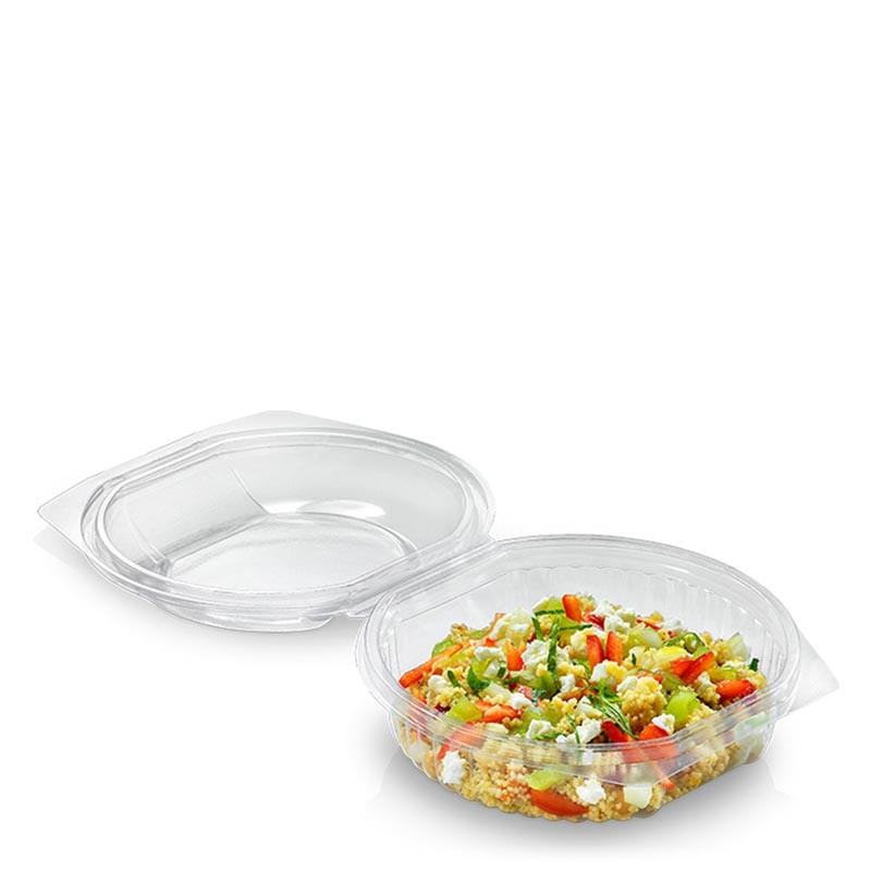 Bol Redondo Con Tapa Bisagra Pla 600 Ml