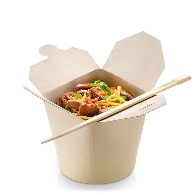 Envase Para Comida Oriental Bambú 700 Ml