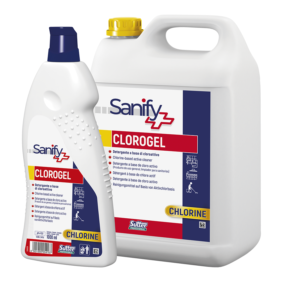 CLOROGEL SANIFY, DETERGENTE A BASE DE CLORO