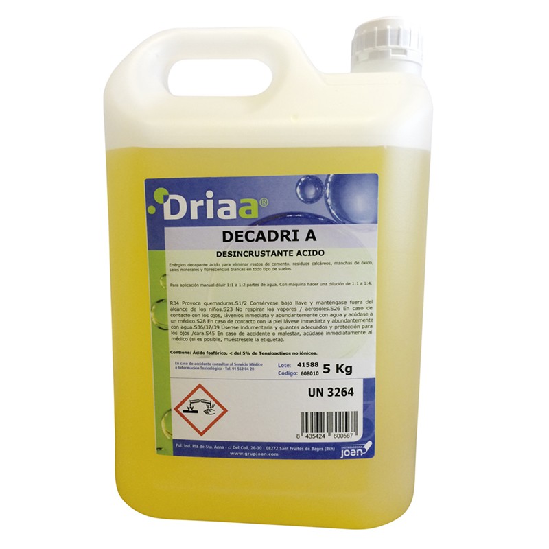 Decadri A, Decapante Ácido Driaa
