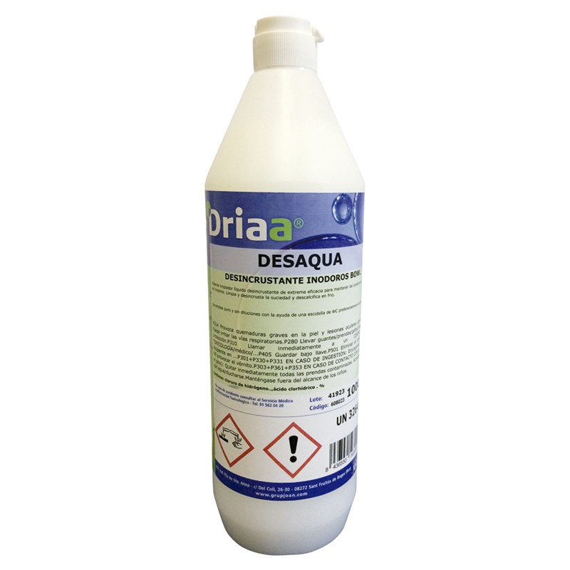 DESAQUA, DESINCRUSTANTE INODOROS DRIAA