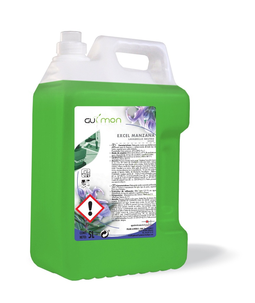 Excel Manzana, Limpiasuelos Con Bioalcohol