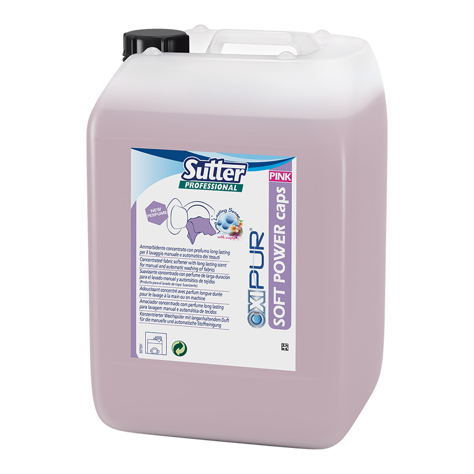 Soft Power Caps Pink, Suavizante Para Tejidos
