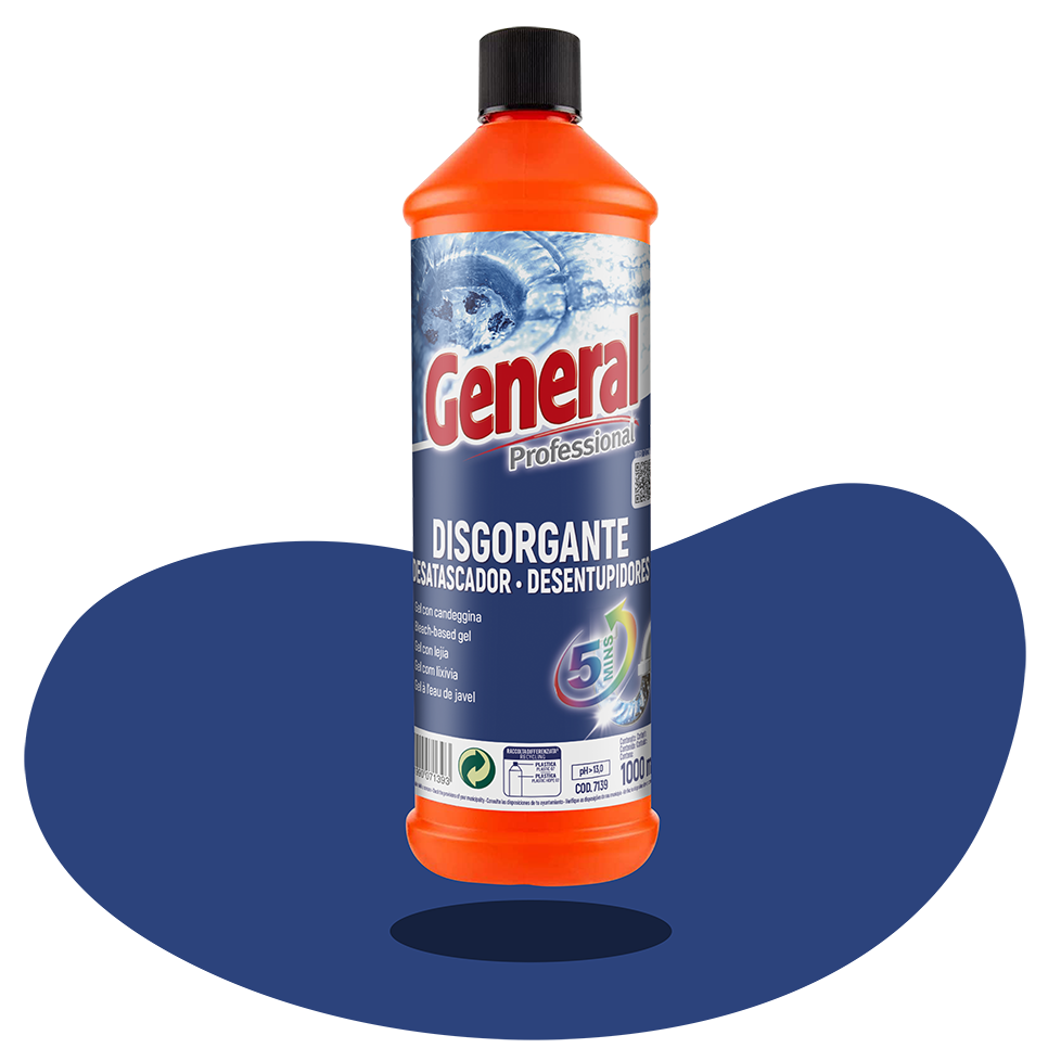 DISGORGANTE, DESATASCADOR EN GEL CON LEJÍA