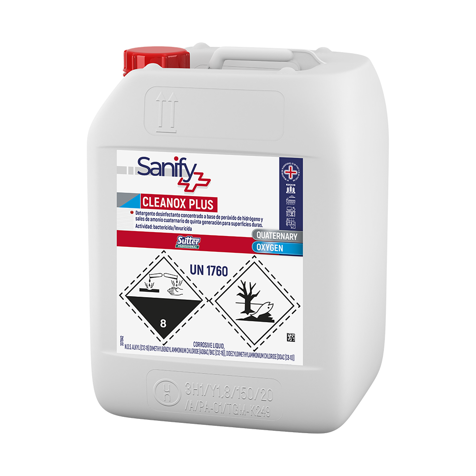 CLEANOX PLUS, DETERGENTE DESINFECTANTE CONCENTRADO