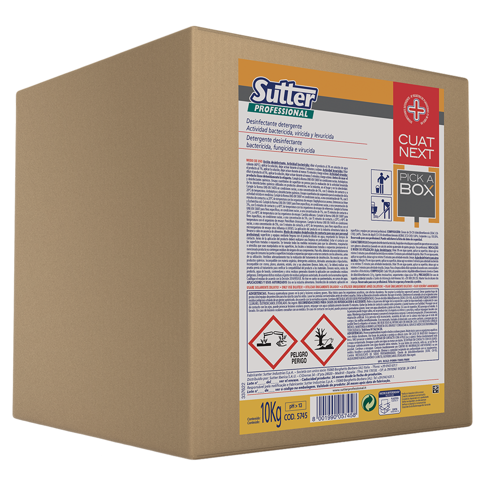PICK A BOX CUAT NEXT, DESINFECTANTE DETERGENTE