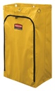 Bolsa de Vinilo Tradicional para Carro de Limpieza, Amarilla, 90 L