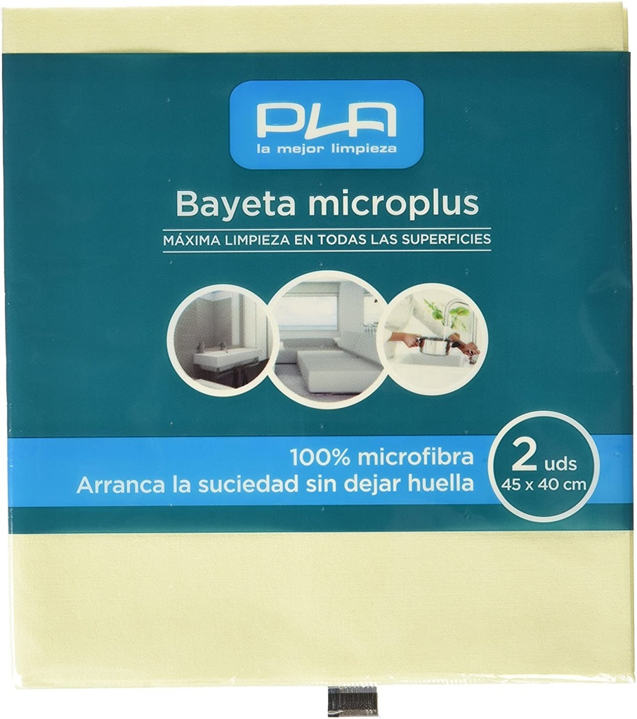 BAYETA MICROPLUS AMARILLO (PACK DE 2 UNIDADES)