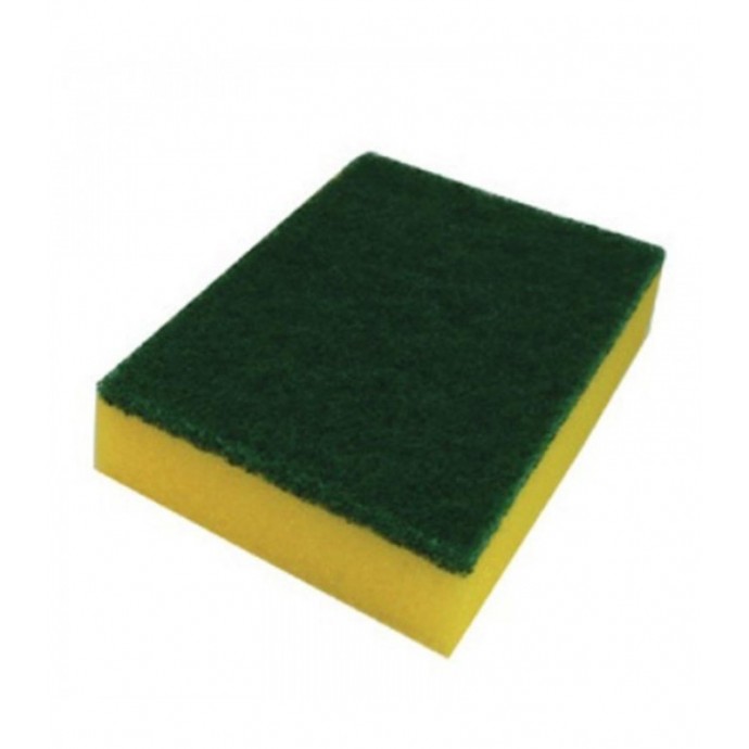 Fibra Verde Con Esponja Cortada