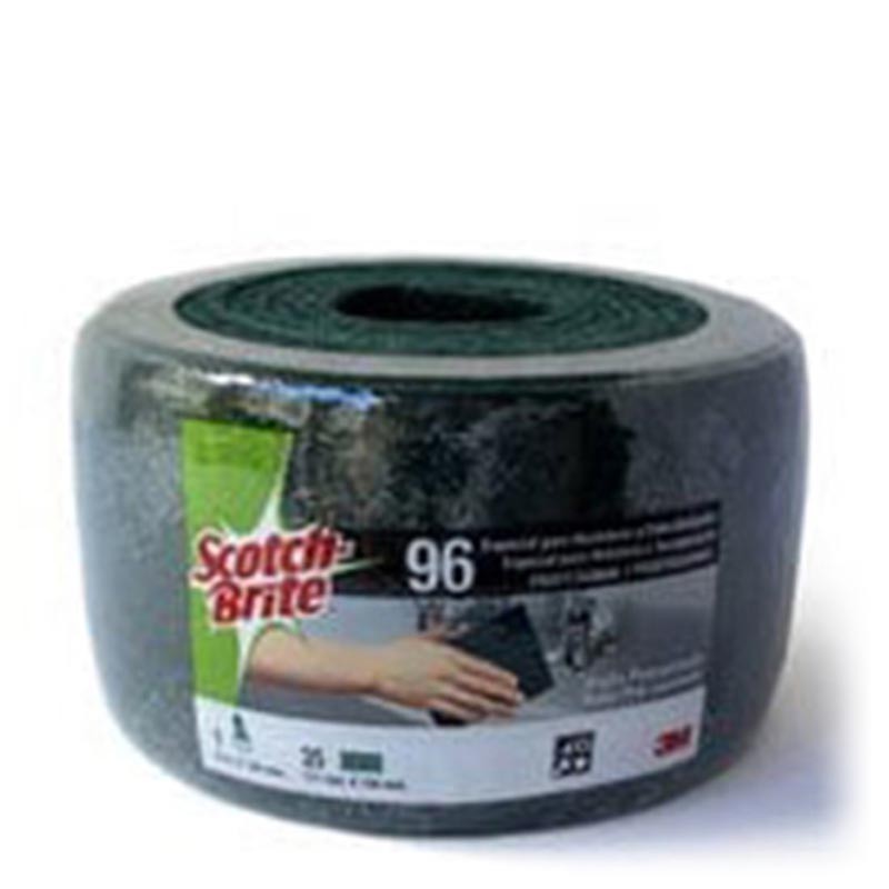 Rollo Fibra Verde Scoth Brite Precortado 134Mm X 6M