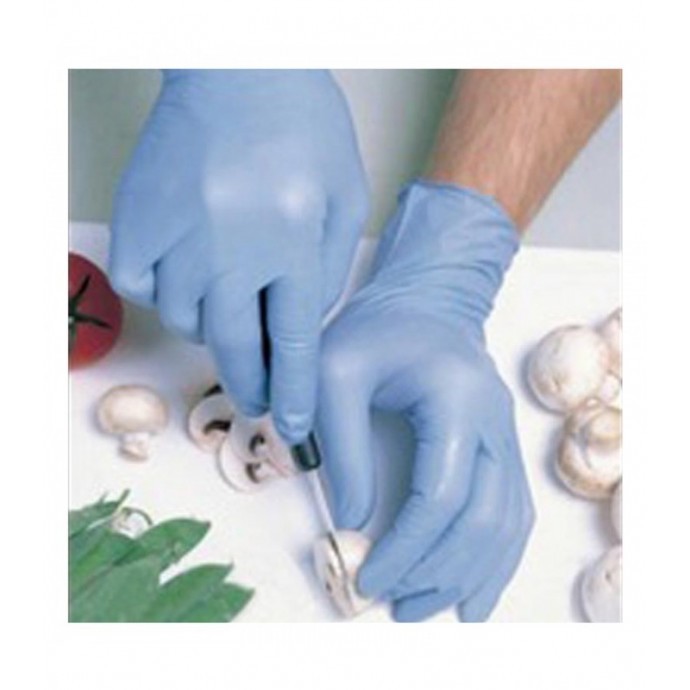 Guantes De Nitrilo Azul Sin Polvo T-M