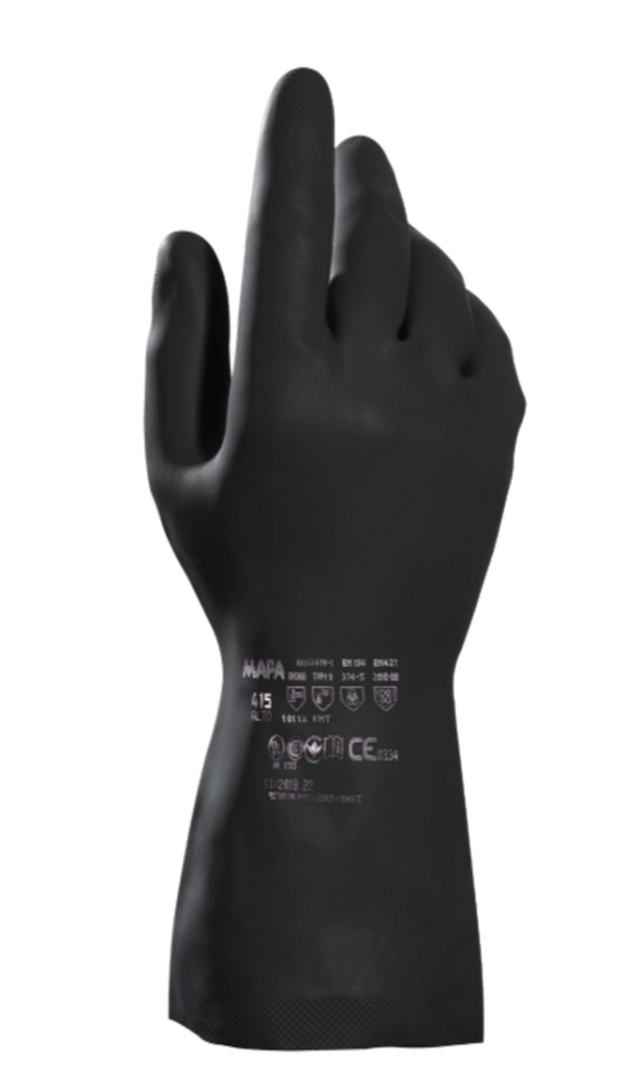 GUANTES DE LÁTEX-NEOPRENO ALTO 415 PROTECCIÓN QUÍMICA T9