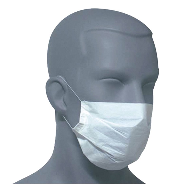 Mascarilla Papel Blanca  2 Capas