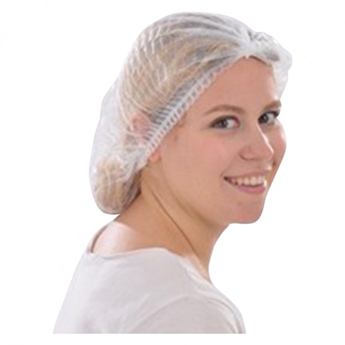 GORRO CIRCULAR PLEGADO EN ACORDEÓN POLIPROPILENO 14 G  BLANCO