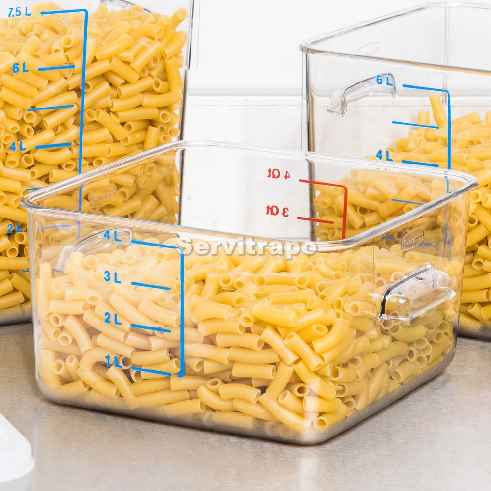 RECIPIENTE CUADRADO POLICARBONATO 3,8L