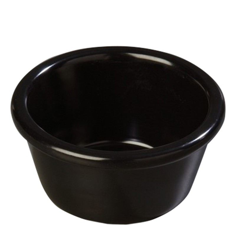 Ramequín Redondo Liso Negro 180 Ml