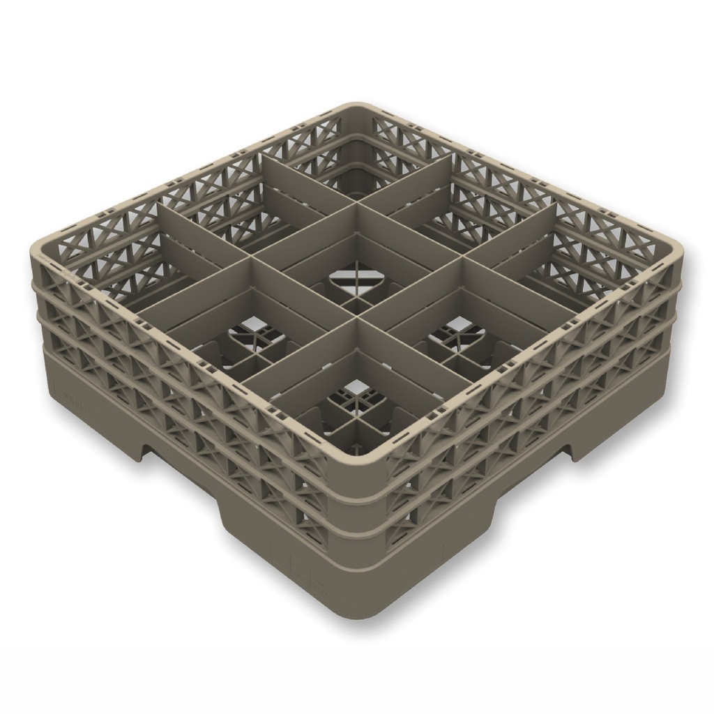 CESTA FLAP RACK ABIERTA 9 COMPARTIMENTOS + 3 EXTENSIONES