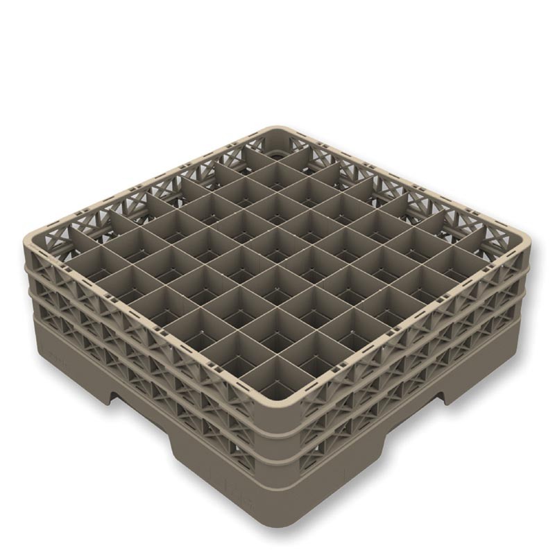 CESTA FLAP RACK ABIERTA DE 49 COMPARTIMENTOS + 2 EXTENSIONES