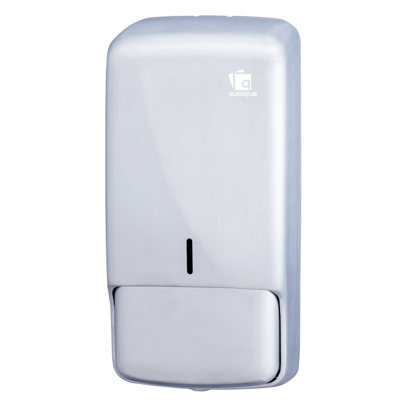 Dosificador Jabón Qualque Inox , Depósito Rellenable  0.859L