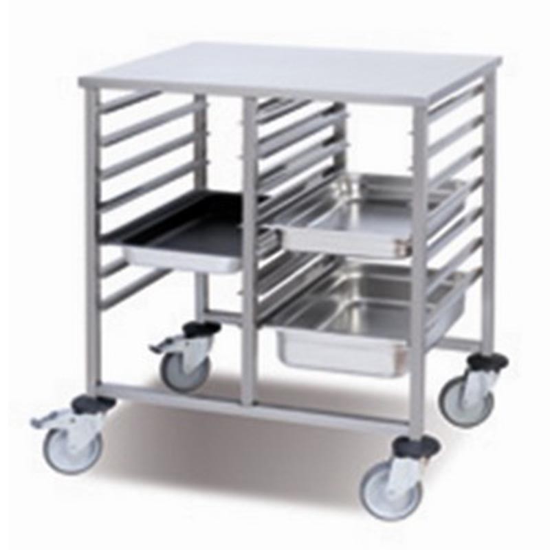 CARRO DOBLE PARA CUBETAS GN 1/1 SUPERFICIE TRABAJO