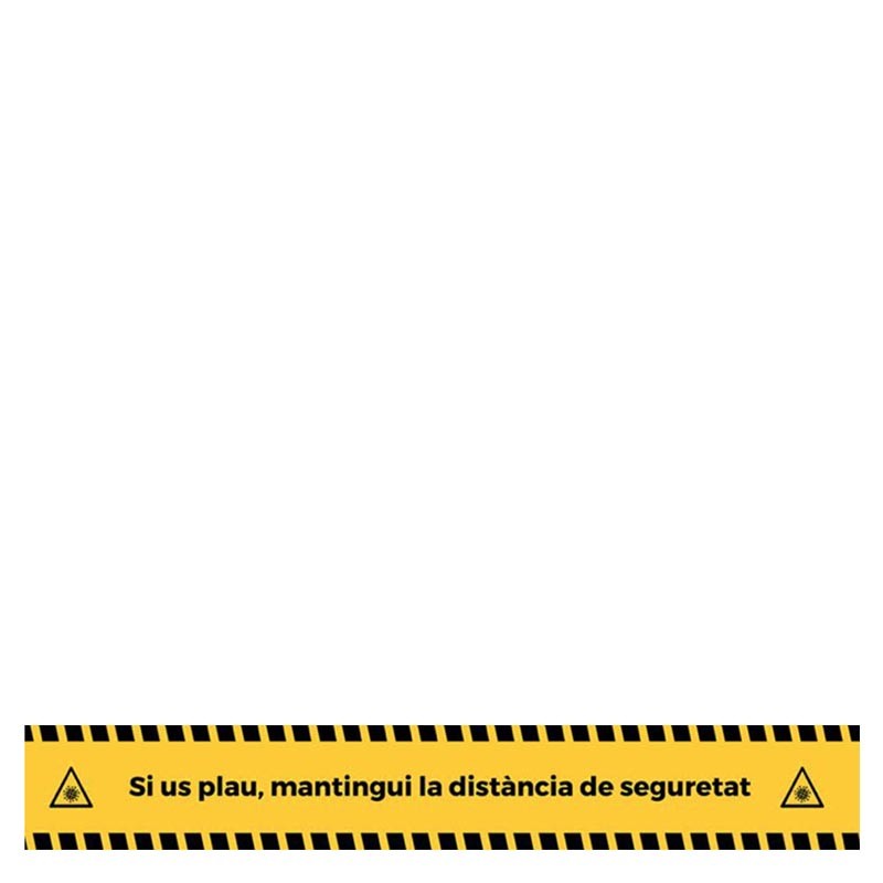 Adhesivo Distancia Seguridad Català