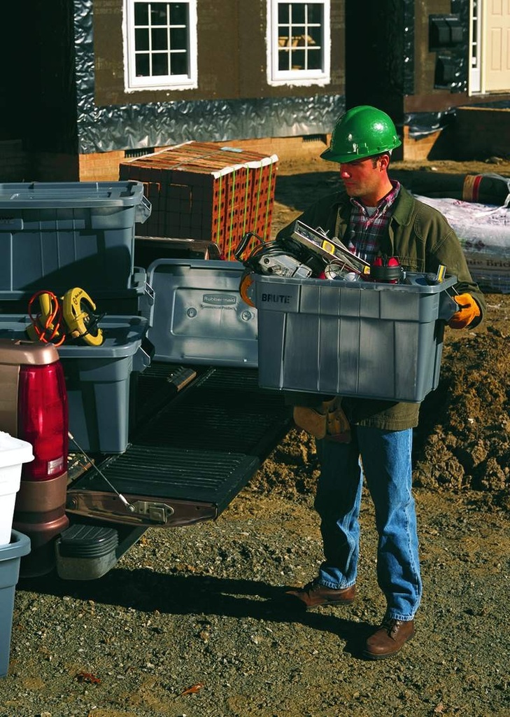 Contenedor Brute Tote De 53 L Gris