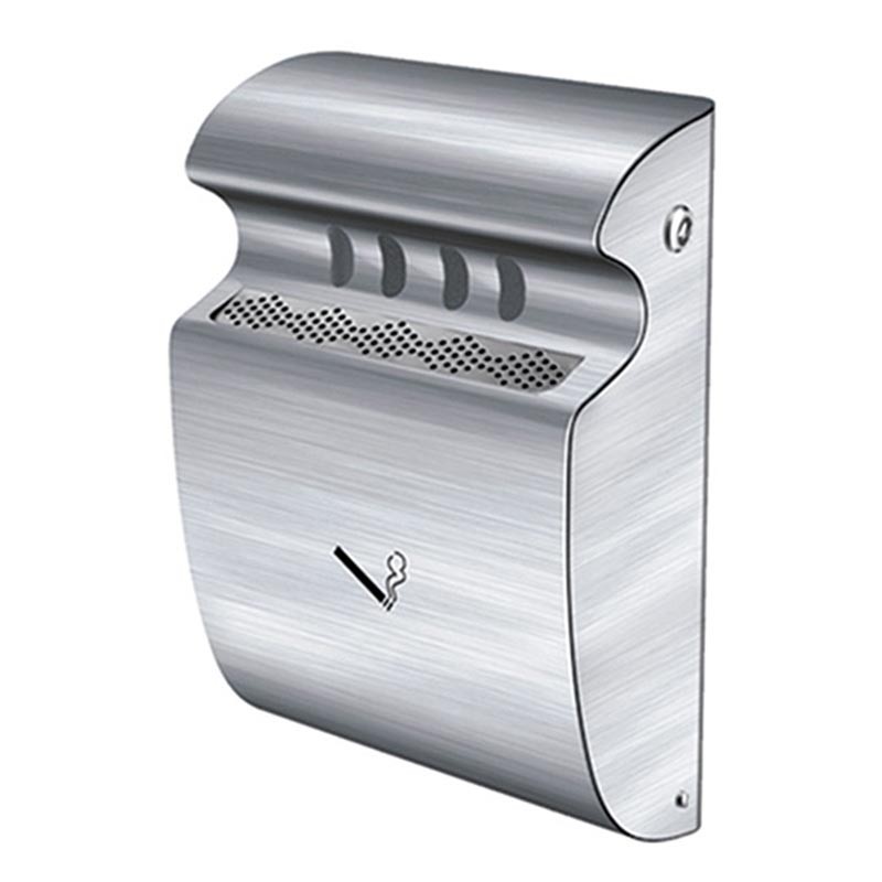 CENICERO INOX MURAL PARA EXTERIOR